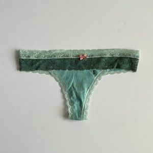 aerie Lace Bikini Thong Panty
